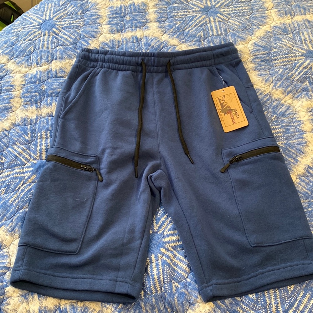 Sandia Peak Mountain Co. blue shorts